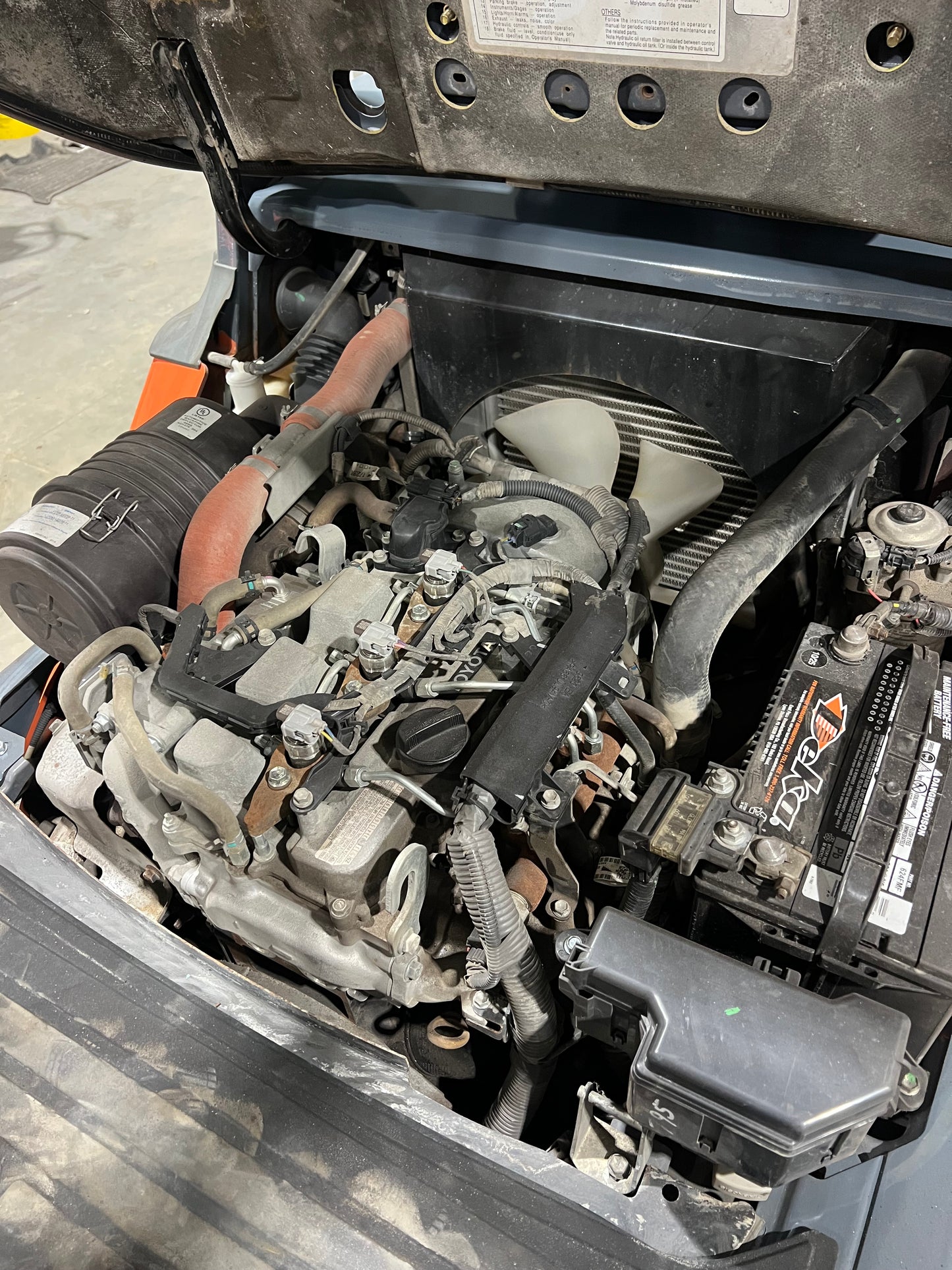 2018 Toyota Forklift 5000lb Lift Capacity! Fork Positioner! Diesel