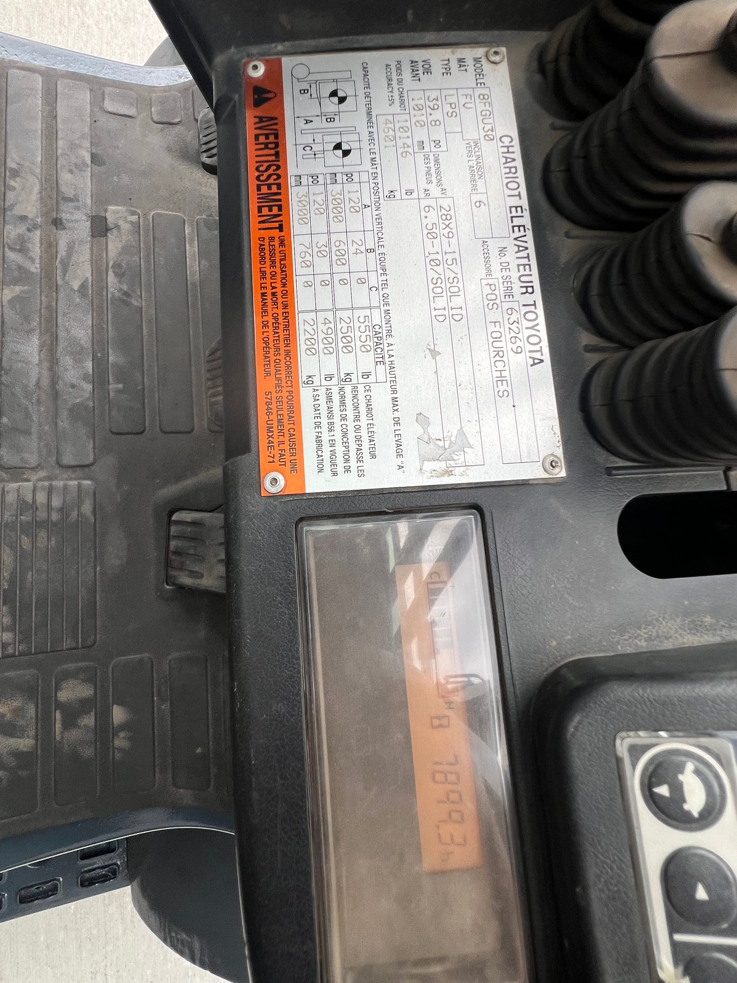 2015 Toyota Forklift 6000lb Lift Capacity (Fork Positioner!