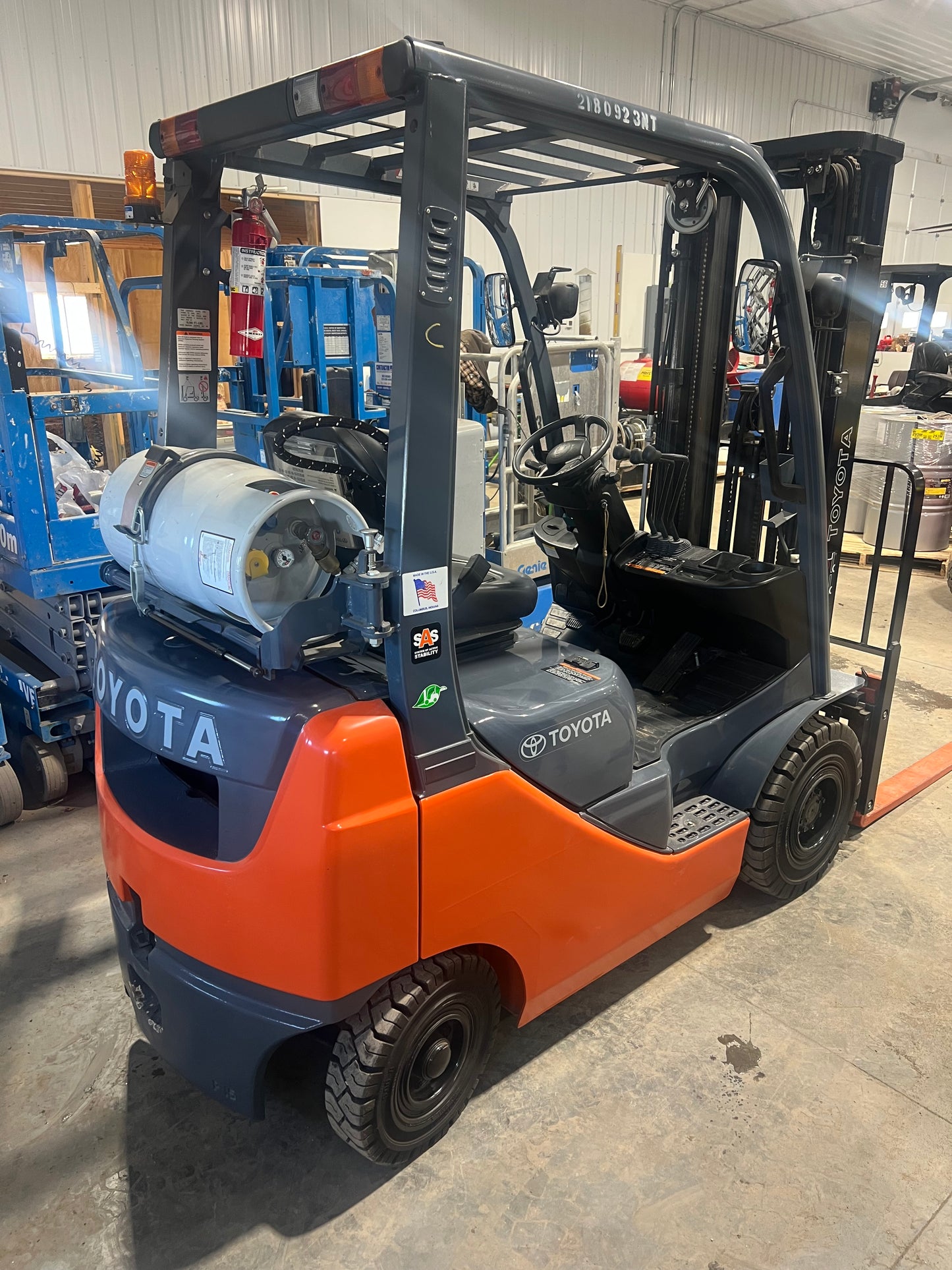 2018 Toyota Forklift 3000lb Lift Capacity, 52 Actual Hours!