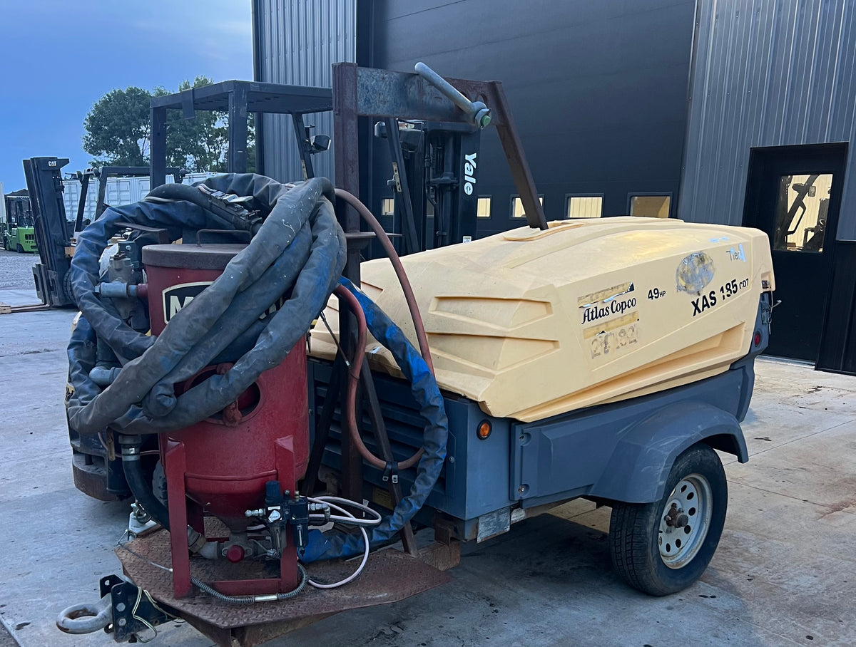 2017 Atlas Copco 185 CFM Equipped with Sandblaster