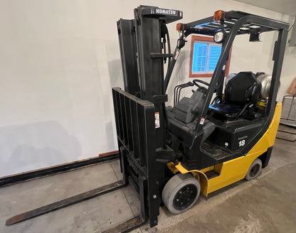 2013 Komatsu Forklift 3500lb Lift Capacity Triple Mast