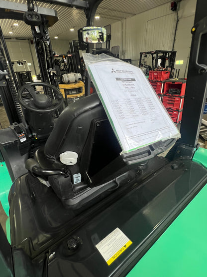 2025 Mitsubishi Forklift 6000lb Lift Capacity (Fork Positioner!
