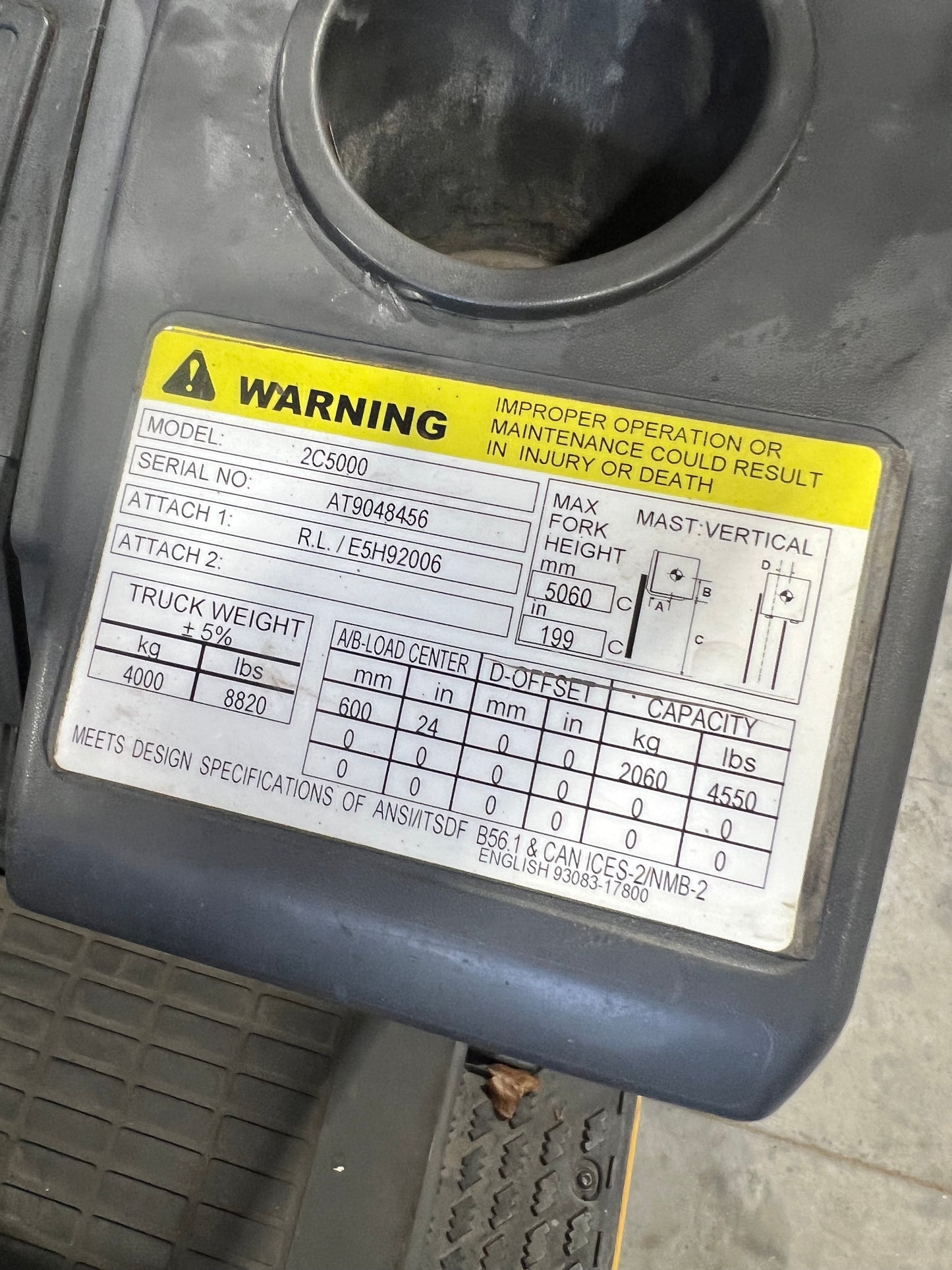 2021 Cat Forklift 5000lb Lift Capacity