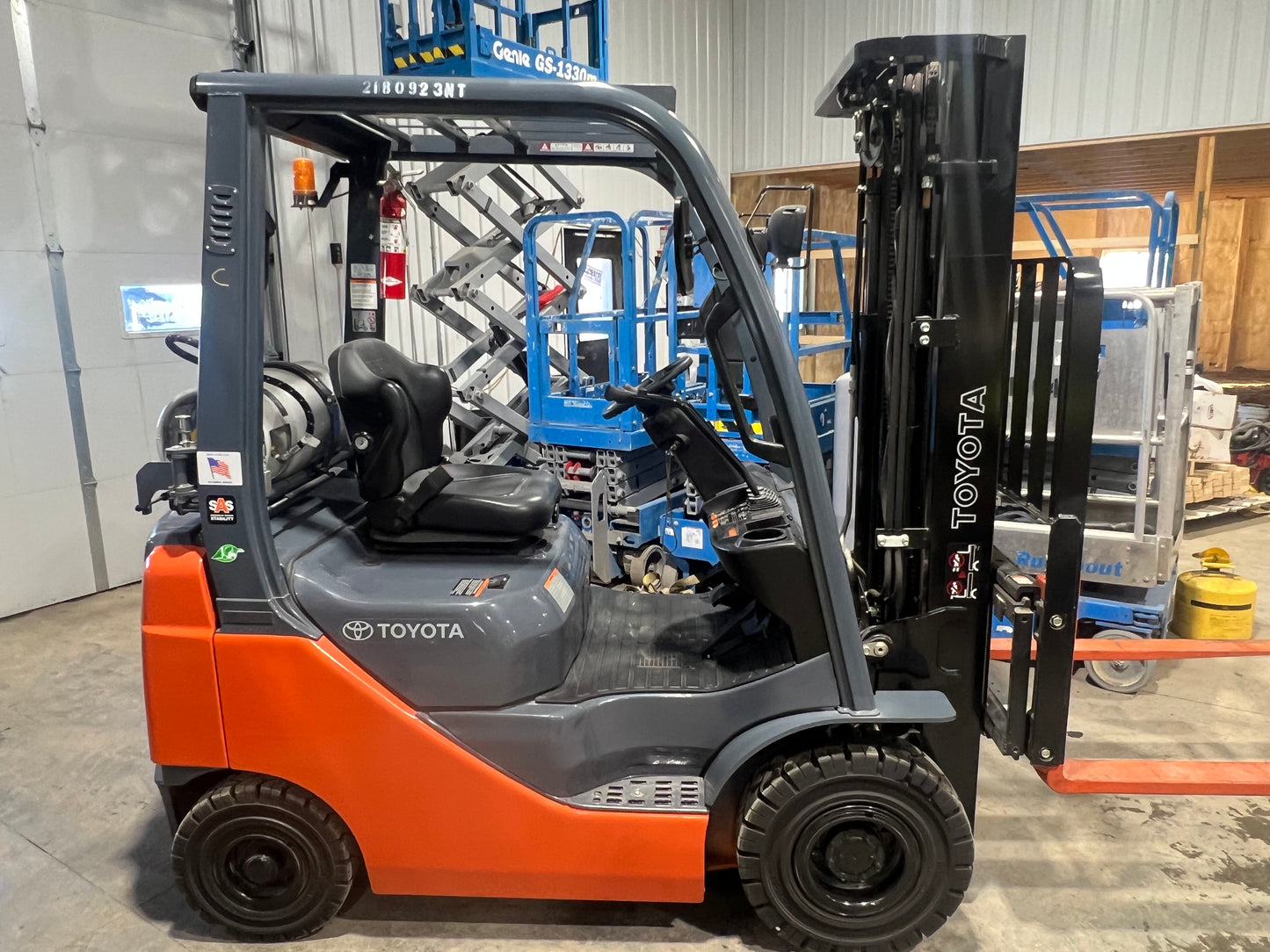 2018 Toyota Forklift 3000lb Lift Capacity, 52 Actual Hours!