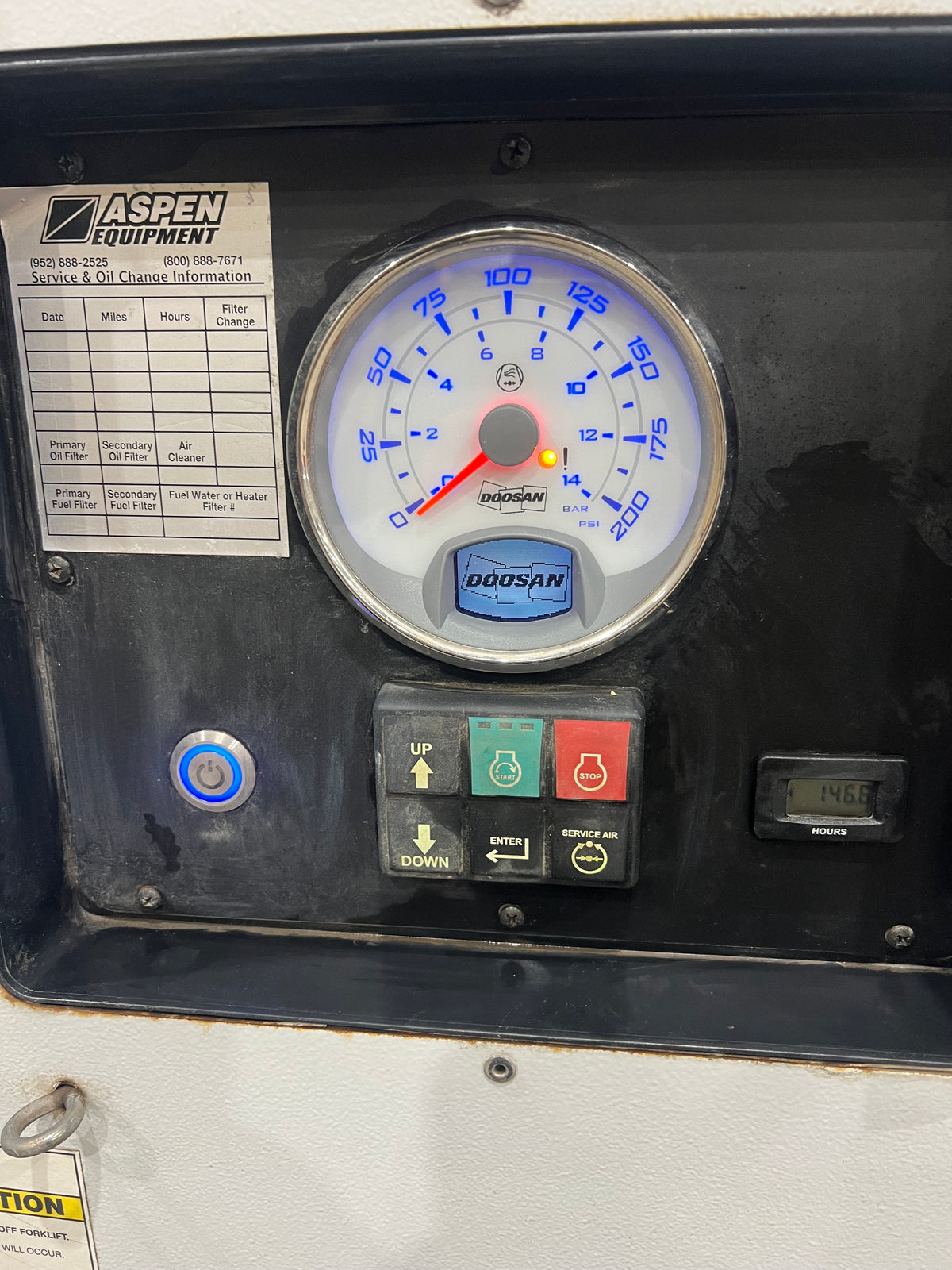 2018 Air Compressor 185 CFM Low Hours 150