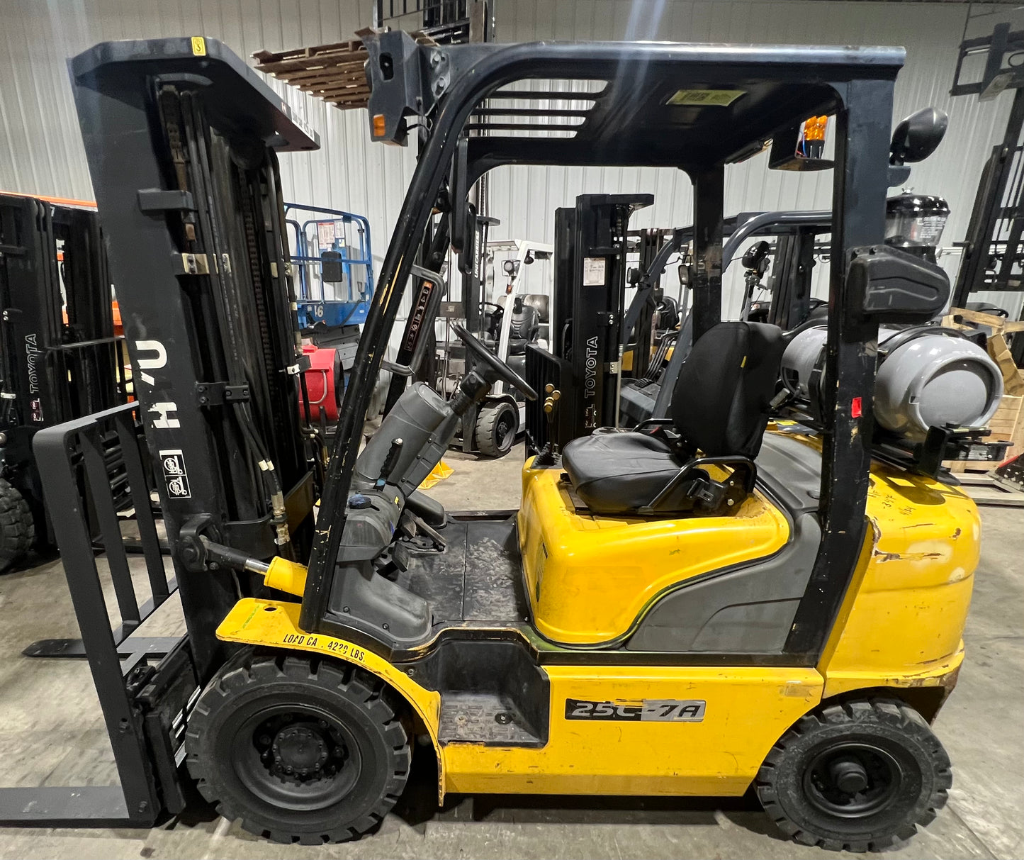 2013 Hyundai Forklift 5000lb Capacity Fork-Positioner